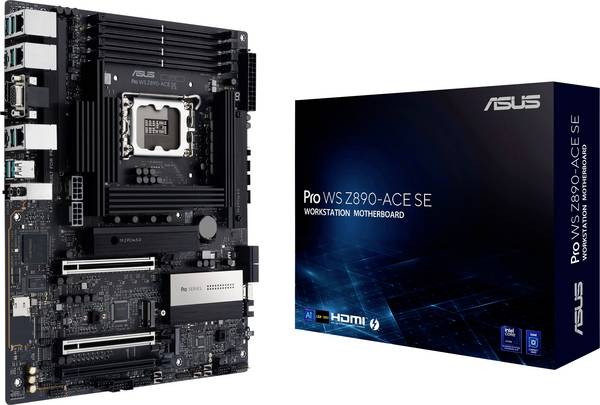 Asus PRO WS Z890-ACE SE Carte mère Socket (PC) Intel® LGA 1851 Facteur de forme (détails) ATX Chipset de la carte mère Intel® Z890
