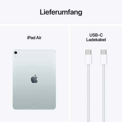 Inclut un iPad Air et un câble de charge USB-C.