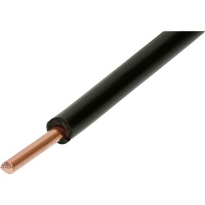 Un câble coaxial noir avec conducteur en cuivre, adapté à la transmission de signaux électriques dans les appareils électroniques.