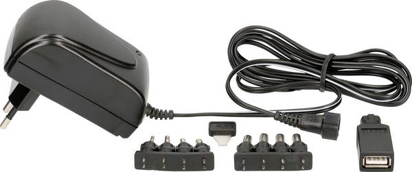 Max Hauri 113774 Bloc d'alimentation réglable 3 V, 4.5 V, 5 V, 6 V, 7.5 V, 9 V, 12 V 2100 A 10 W