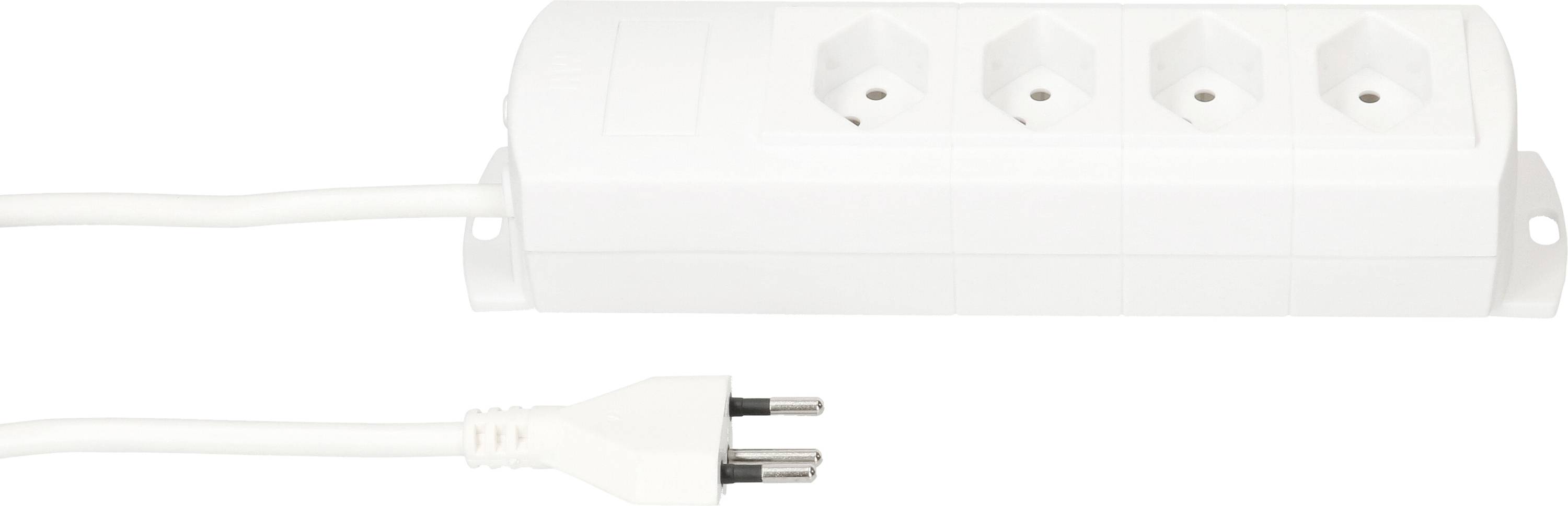 Bloc multiprise sans interrupteur Max Hauri 136323 blanc fiche CH 1 pc(s)