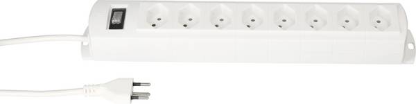 Bloc multiprise avec interrupteur Max Hauri 136348  blanc fiche CH 1 pc(s)