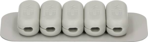 Max Hauri Cable Home Support de câble autocollant 168309 Plage de Ø du faisceau 3.5 mm (max)   gris 1 pc(s)