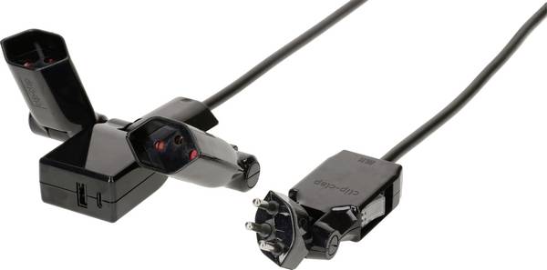 Bloc multiprise avec interrupteur Max Hauri 169429  noir fiche CH 1 pc(s)