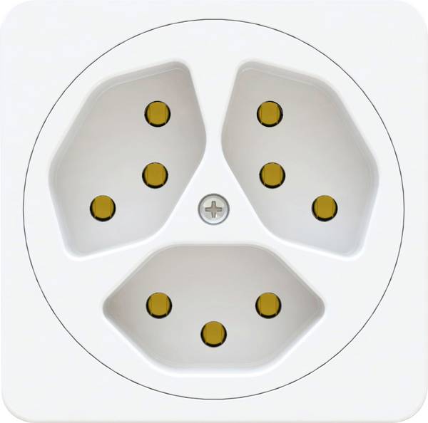 Max Hauri 170593 x3 Prise IP20 blanc (brillant)
