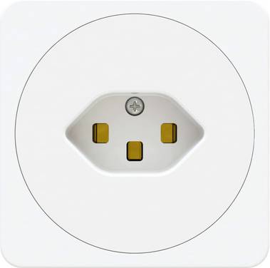 Max Hauri 170601 simple Prise   IP20 blanc (brillant)