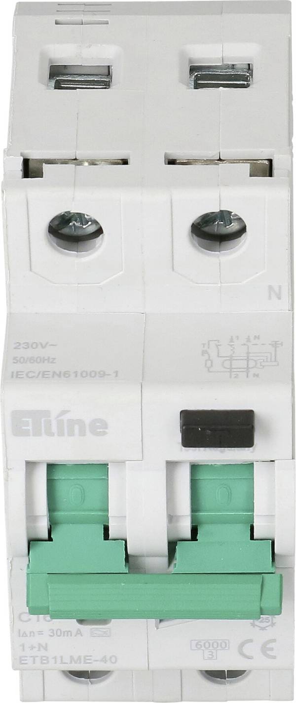 Max Hauri 173097 Interrupteur différentiel/Disjoncteur de protection    2 pôles 16 A  230 V