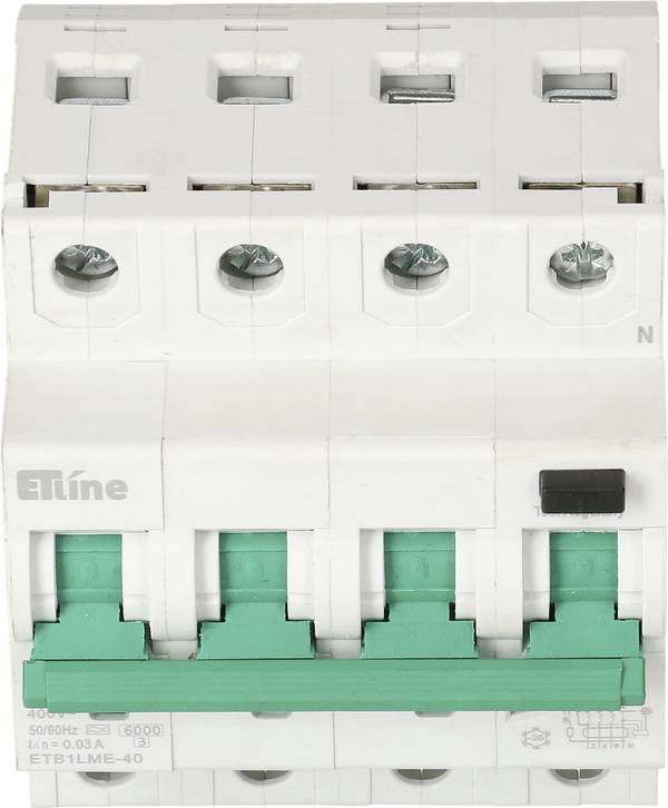 Max Hauri 173099 Interrupteur différentiel/Disjoncteur de protection 4 pôles 16 A 400 V