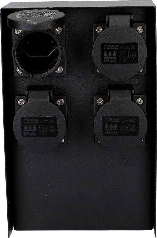 Max Hauri 173520 Borne de jardin à prises multiples   noir