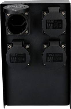 Max Hauri 173520 Borne de jardin à prises multiples   noir