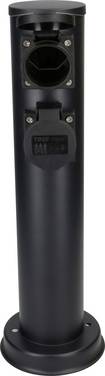 Max Hauri 173522 Borne de jardin à prises multiples   noir