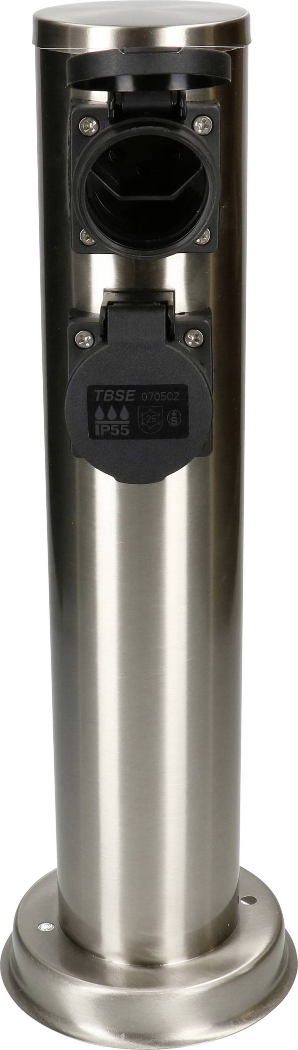 Max Hauri 173523 Borne de jardin à prises multiples   acier inoxydable