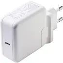 Dehner Elektronik Adaptateur de voyage 60 W 1x USB-C® Power Delivery, Power Delivery 3.0, QC 3.0 blanc avec adaptateur p