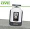 Un laser automatique SmartLine-Laser G360 sur un fond gris, utilisé pour le nivellement précis. En arrière-plan, il est écrit 'AUTOMATIC LEVEL'.