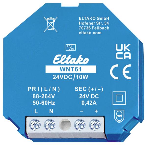 Eltako 61000265 Bloc d'alimentation à découpage 24 V 0.42 A 10 W