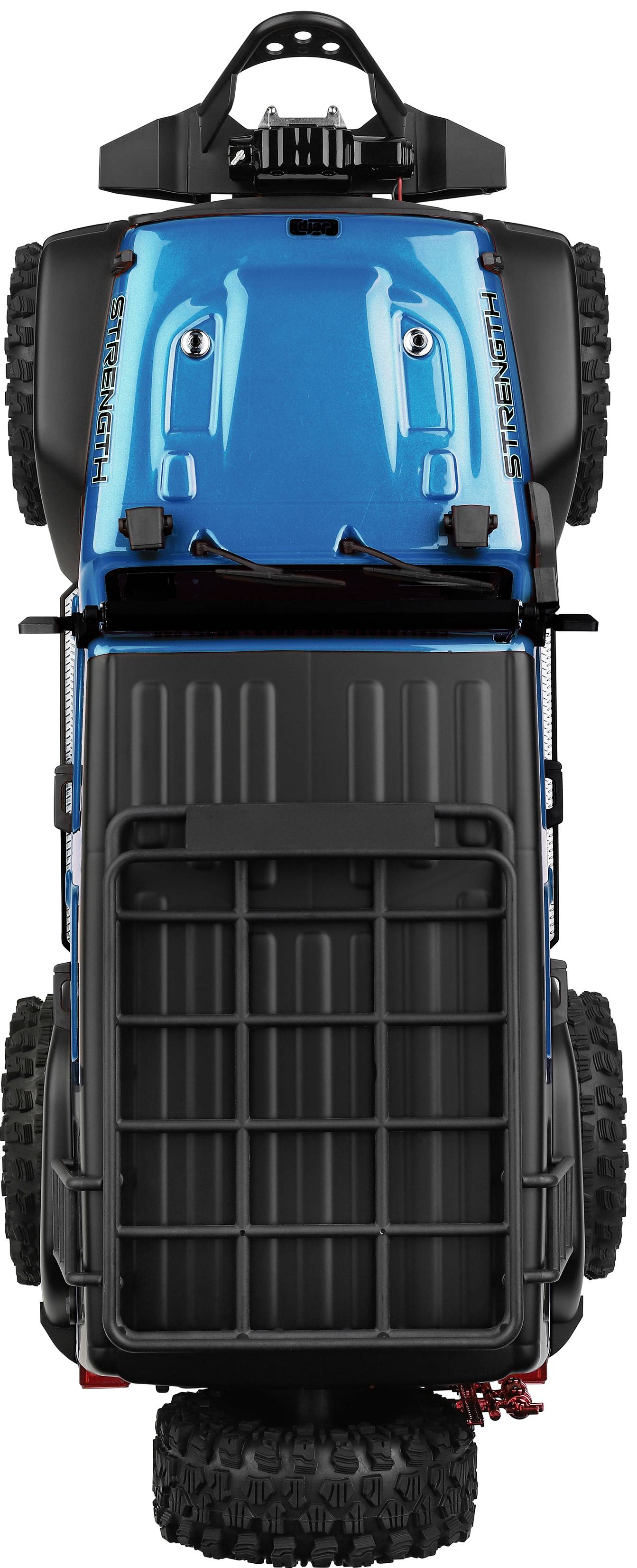 WL Toy bleu métal brushed 1:10 Auto RC électrique Crawler 4 roues motrices (4WD) prêt à fonctionner (RtR) 2,4 GHz avec a-6