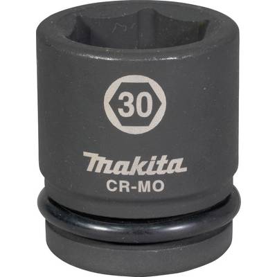 Clé à douille hexagonale portant l'inscription '30' et 'Makita CR-MO', finition noire, forme cylindrique.