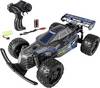 Carson Modellsport Glow Rider bleu 1:12 Auto RC électrique Buggy 100% RtR 2,4 GHz avec accu, chargeur et piles pour l'émetteur