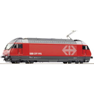 Une locomotive électrique rouge portant l'inscription 'SBB CFF FFS' sur le côté. Elle symbolise les Chemins de fer fédéraux suisses.