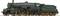 Un modèle de locomotive à vapeur vert de la série 040. Elle est posée sur un rail, montrant une reproduction précise des détails historiques.