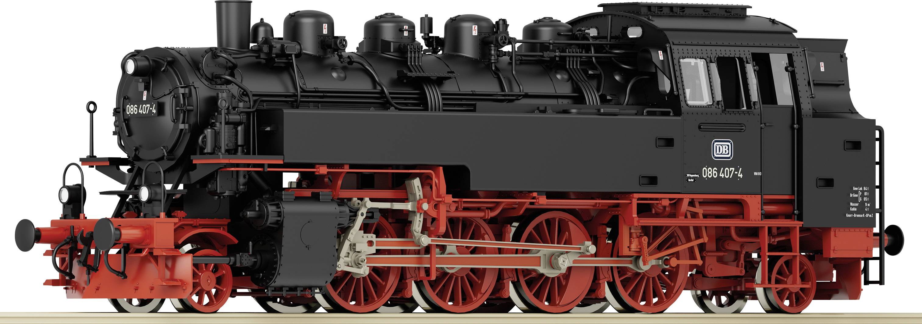 Roco 7100019 Locomotive à vapeur H0 086 407-4 de la DB