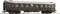 Un wagon de passagers marron, de conception historique, avec plusieurs fenêtres et l'inscription '2ème classe', vues détaillées.
