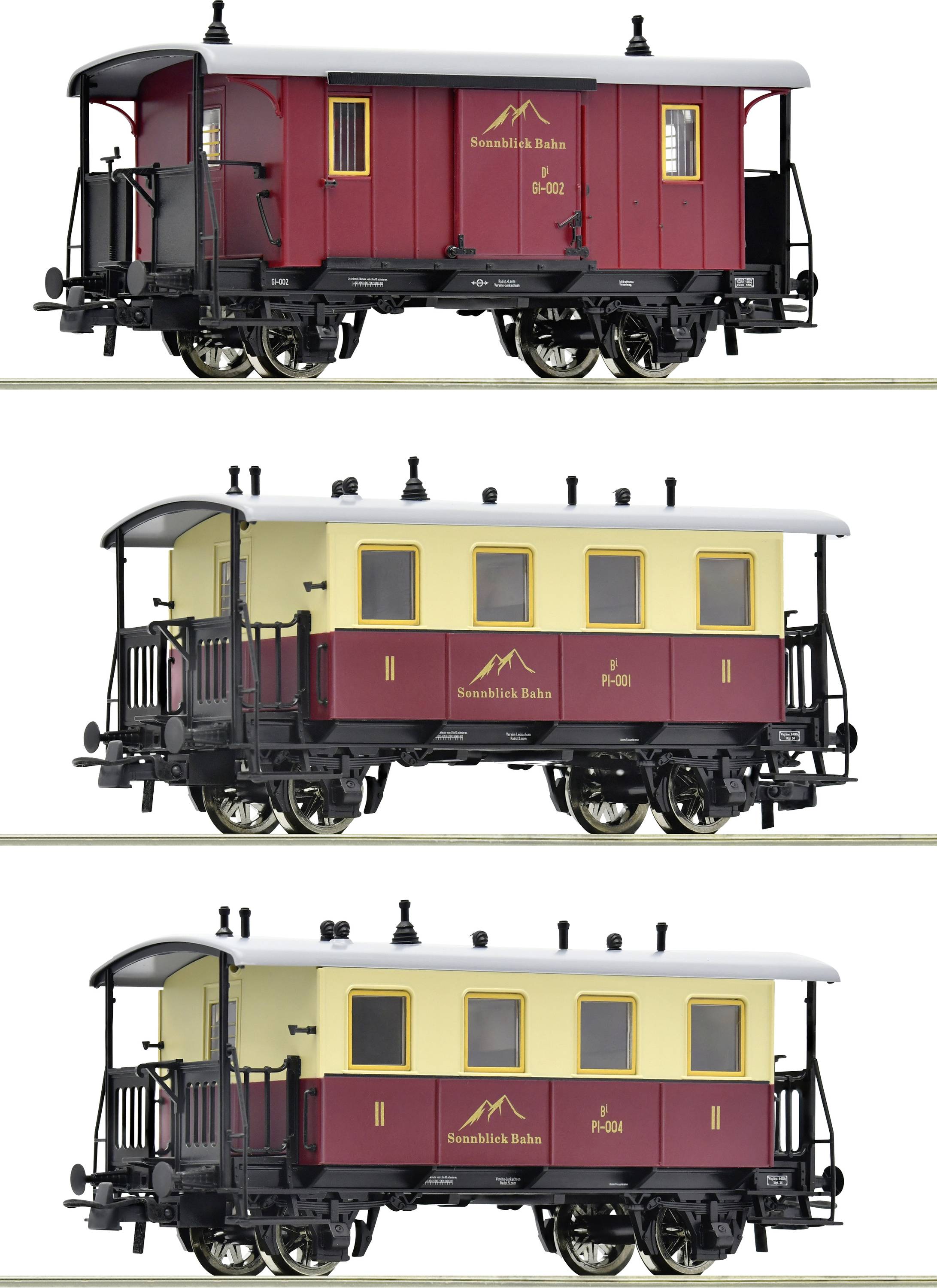 Roco 6200063 Train à crémaillère H0 SET de 3 personnes train à crémaillère de la voie de soleil