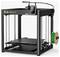 Un imprimante 3D modèle 'Creality Ender-5 Max' avec un cadre noir et un rouleau de filament sur le côté.