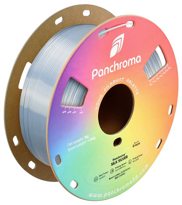 Polymaker CA03018 Panchroma™ Silk Filament PLA aspect soyeux 1.75 mm 1000 g Silver, argent (brillant)  1 pc(s)