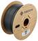 Une bobine avec filament noir de la marque 'FIBERON' en carton, adaptée à l'impression 3D, avec indication de poids de 450g et code QR.