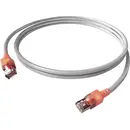 Easylan CS1OAADAD0010 RJ45 Câble réseau, câble patch CAT 6a S/FTP 1.00 m gris blindage double, sans halogène, ignifuge 1