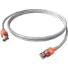 Easylan CS1OAADAD0015 RJ45 Câble réseau, câble patch CAT 6a S/FTP 1.50 m gris blindage double, sans halogène, ignifuge 1 pc(s)
