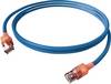 Cordon EasyLan DualBoot® LED Cat.6A (Classe EA) S/FTP, LSOH, bleu, 1 m