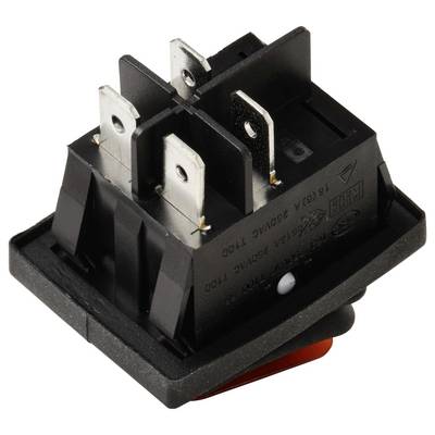 TRU COMPONENTS TC-13599528 Interrupteur à bascule 250 V/AC 16 A 2 x Off/On IP65 (façade avant) à accrochage 1 pc(s)-2