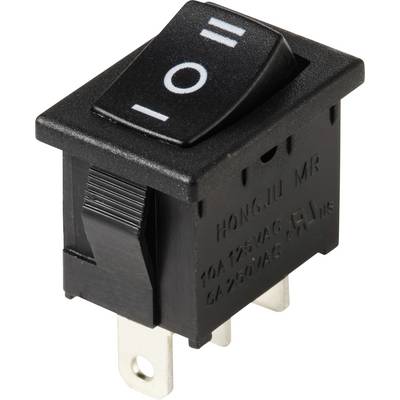 TRU COMPONENTS TC-13599544 Interrupteur à bascule 250 V/AC 6 A 1 x On/Off/On permanent/0/permanent 1 pc(s)-0