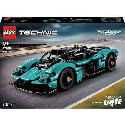 Set LEGO Technic 'Aston Martin Valkyrie' pour enfants à partir de 9 ans. Voiture miniature avec 707 pièces au design de voiture de course.
