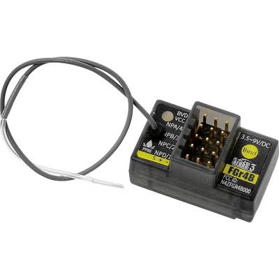 Petit récepteur électronique doté de plusieurs emplacements et d'un câble dépassant, adapté pour la télécommande d'appareils.
