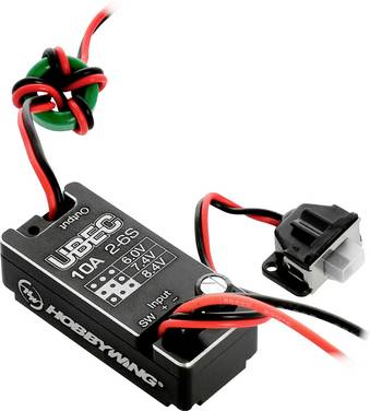 Hobbywing BEC 10A V2-Car UBEC Régulateur de tension BEC  6 - 8.4 V 10 A