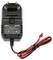 Chargeur noir avec fiche EU, câble et connecteur rouge. Inscription : 'eN18 SKYRC' et spécifications techniques.
