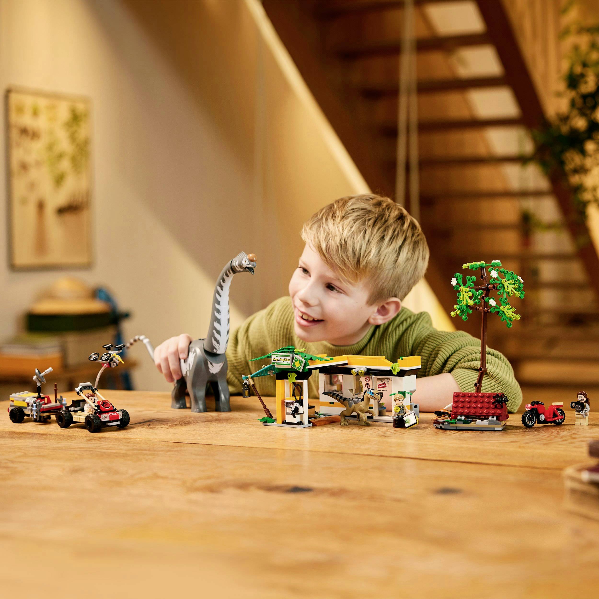 76973 LEGO® JURASSIC WORLD™ Raptor & Titanosaurus : grande recherche de traversiers-3