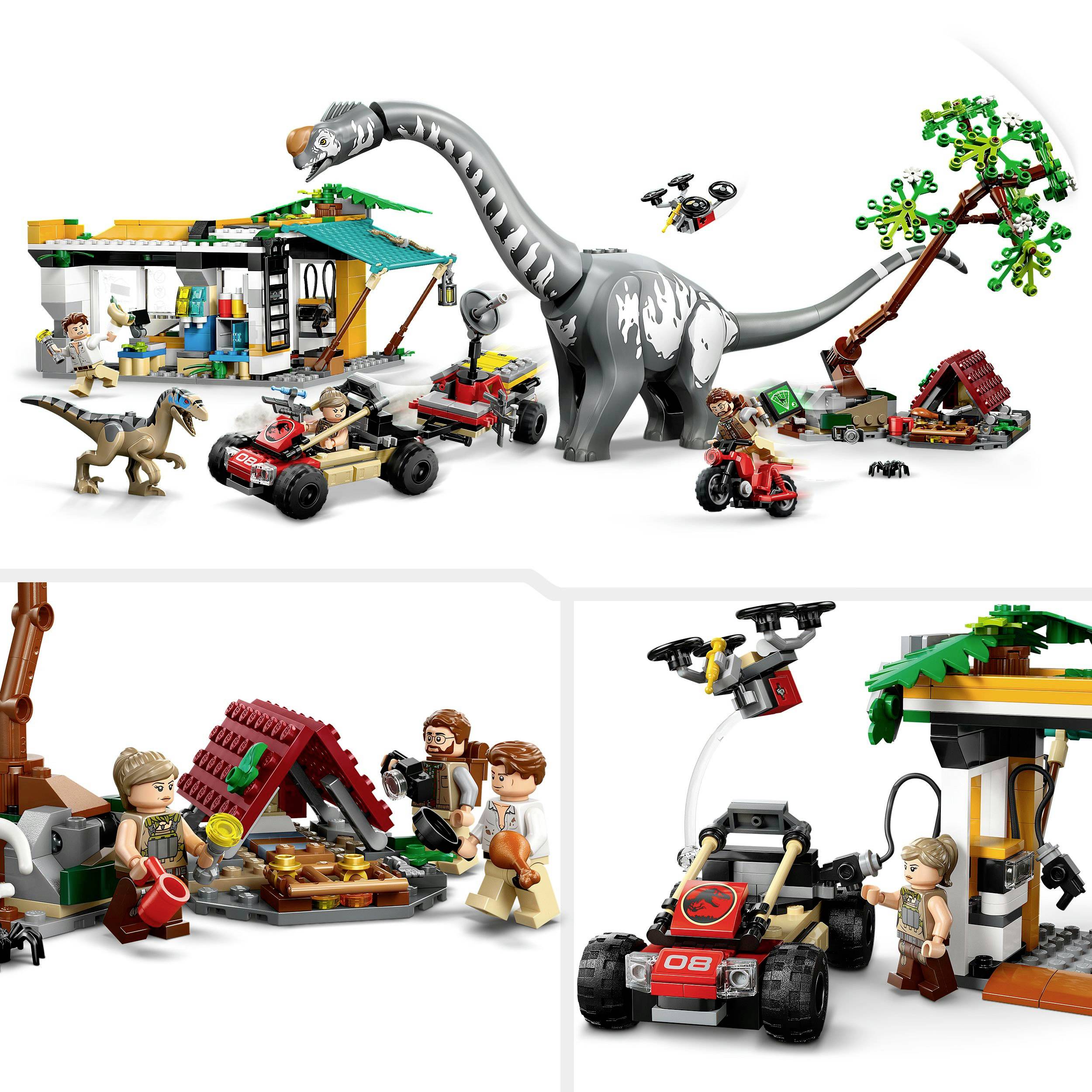 76973 LEGO® JURASSIC WORLD™ Raptor & Titanosaurus : grande recherche de traversiers-5