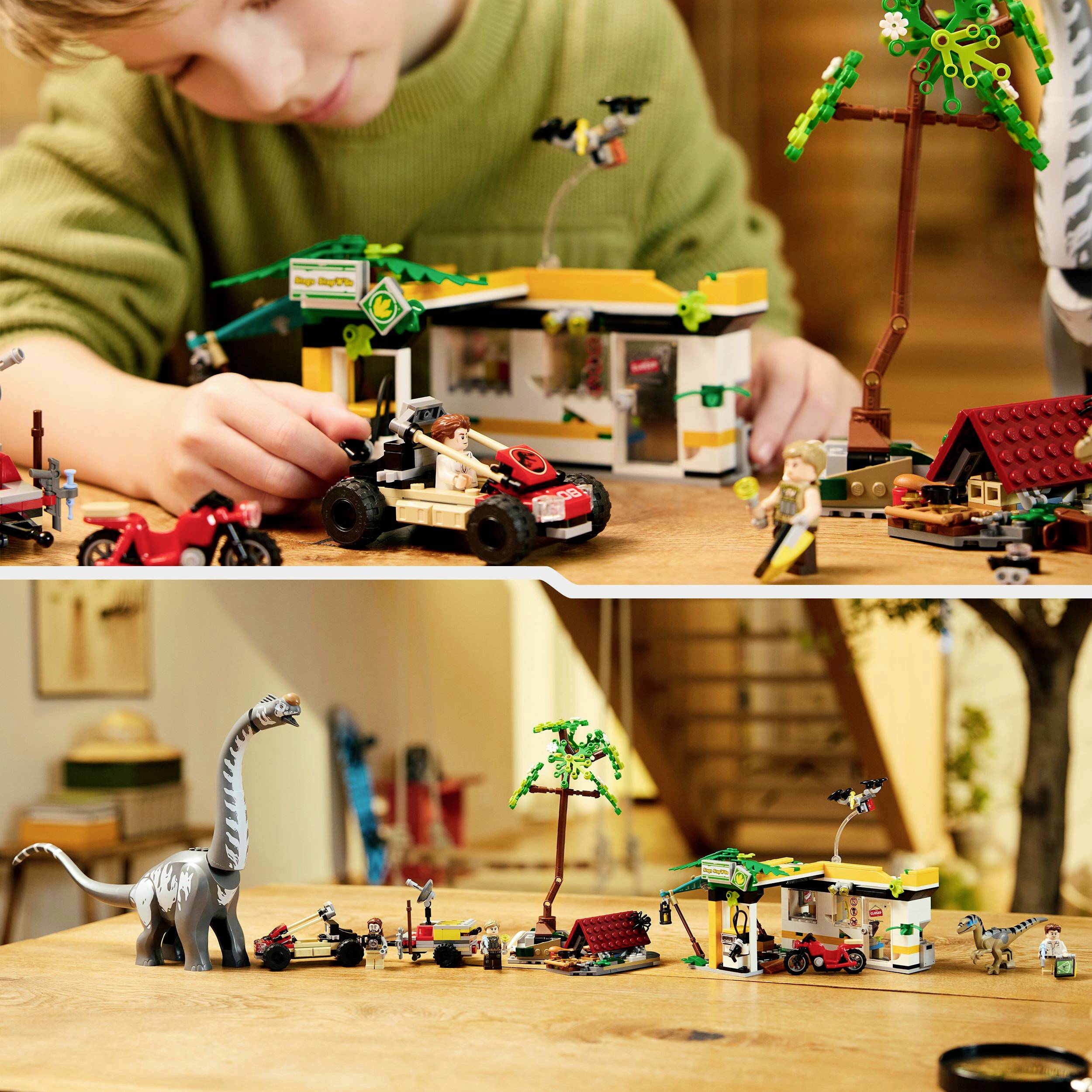 76973 LEGO® JURASSIC WORLD™ Raptor & Titanosaurus : grande recherche de traversiers-7