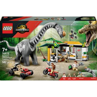 76973 LEGO® JURASSIC WORLD™ Raptor & Titanosaurus : grande recherche de traversiers-0