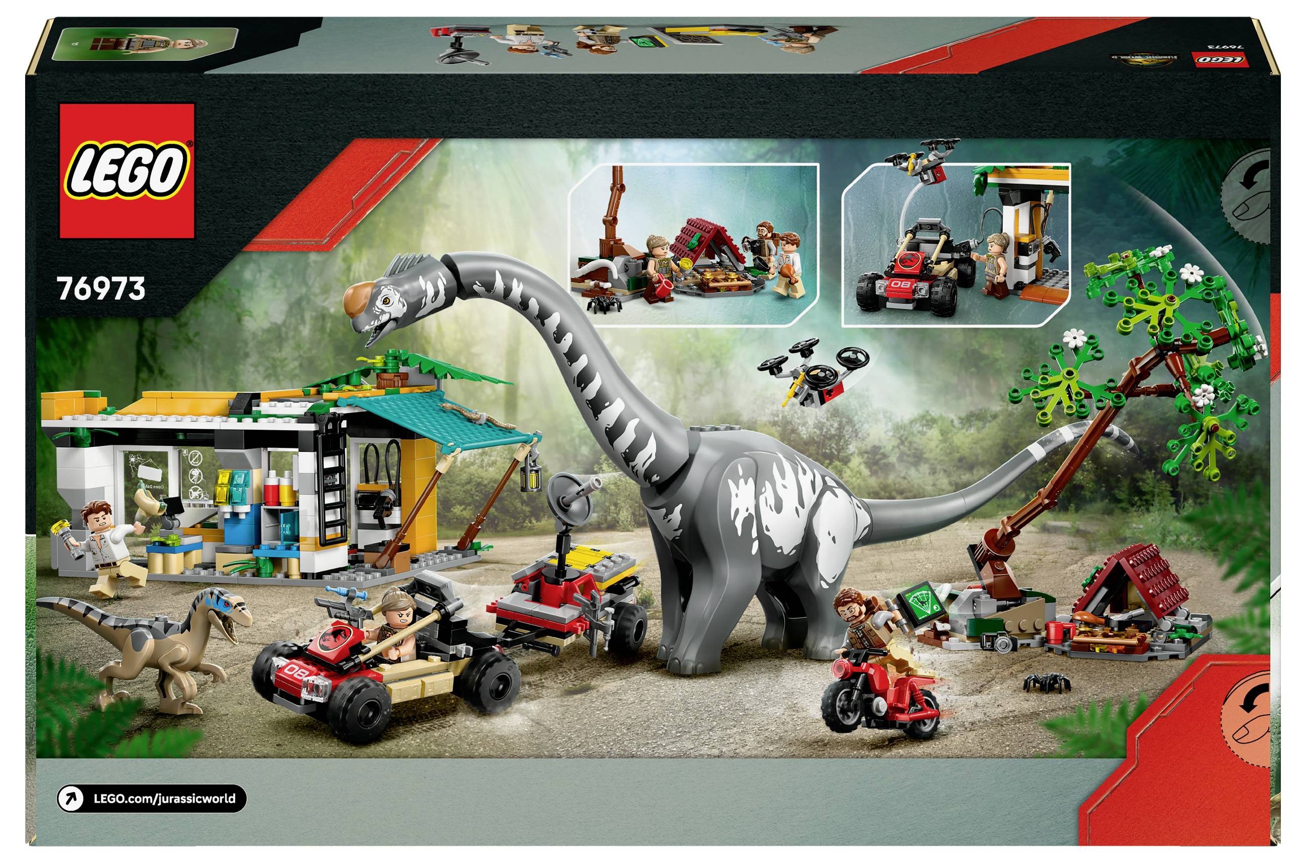 76973 LEGO® JURASSIC WORLD™ Raptor & Titanosaurus : grande recherche de traversiers-2