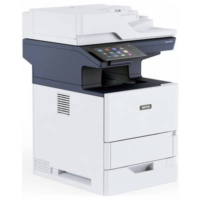 Imprimante multifonction avec écran tactile et chargeur papier en haut, adaptée aux applications de bureau.