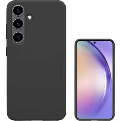 Smartphone à triple caméra arrière et écran aux couleurs pastel, illustrant un design moderne.