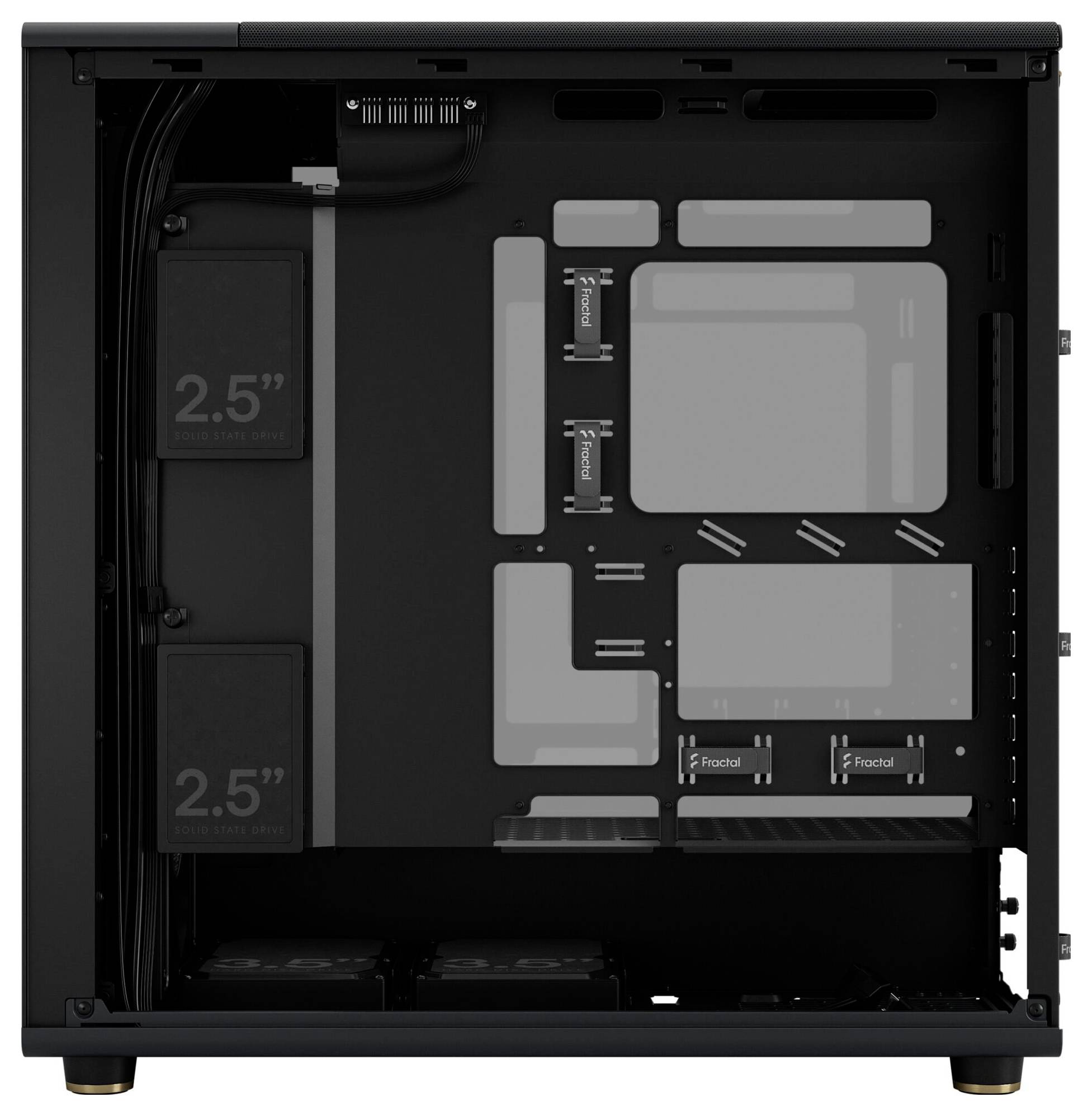 Bureau Fractal Design FRACTAL DESIGN Geh North XL RC Charcoal Boîtier PC noir, anthracite-9