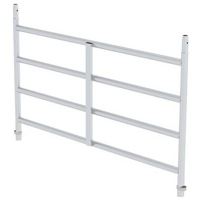 Garde-corps métallique avec des barres horizontales, adapté pour sécuriser des zones ou comme dispositif de protection.