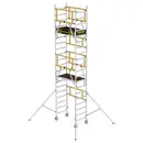 MUNK Günzburger Steigtechnik 125111 Aluminium revêtu, aluminium Echafaudage roulant Hauteur de travail (max.): 6.10 cm