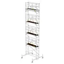 MUNK Günzburger Steigtechnik 155844 aluminium Echafaudage roulant Hauteur de travail (max.): 10.58 cm